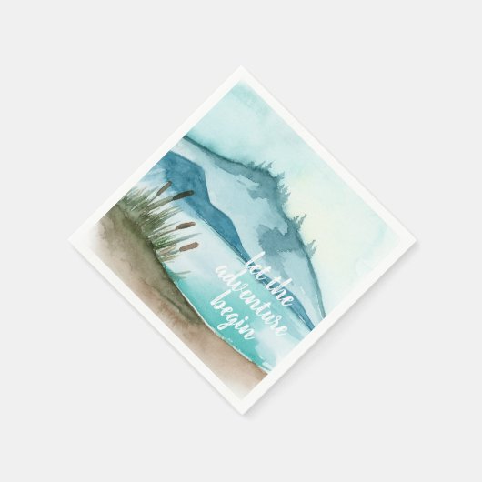 De moderne Natuur van de Waterverf laat het avontu Servet (Hoek)