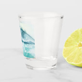 De moderne Natuur van de Waterverf laat het avontu Shot Glas (Rechts)