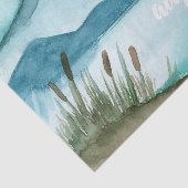 De moderne Natuur van de Waterverf laat het avontu Tissuepapier (Detail)