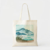 De moderne Natuur van de Waterverf laat het avontu Tote Bag (Voorkant)