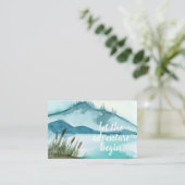 De moderne Natuur van de Waterverf laat het avontu Visitekaartje (Staand voorkant)