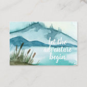 De moderne Natuur van de Waterverf laat het avontu Visitekaartje (Voorkant)