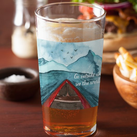 De moderne Natuur van de Waterverf ziet het wereld Glas