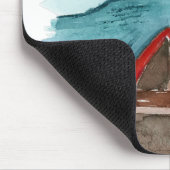 De moderne Natuur van de Waterverf ziet het wereld Muismat (Hoek)