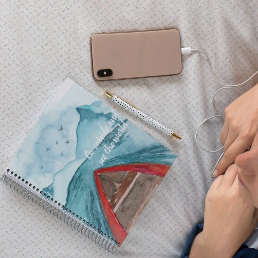 De moderne Natuur van de Waterverf ziet het wereld Notitieboek