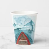 De moderne Natuur van de Waterverf ziet het wereld Papieren Bekers (Voorkant)