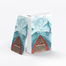 De moderne Natuur van de Waterverf ziet het wereld Pokerkaarten