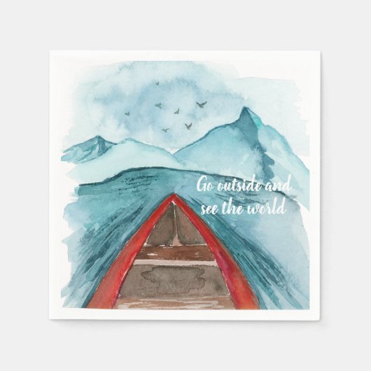 De moderne Natuur van de Waterverf ziet het wereld Servet (Voorkant)