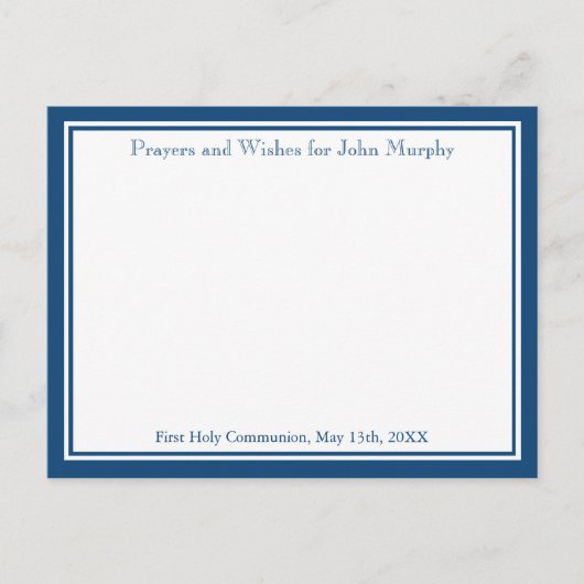 De moderne Navy Cross religieuze wensen en gebed K Briefkaart (Voorkant)