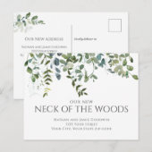 De moderne nek van de Bossen Bewegende Aankondigin Briefkaart (Voorkant / Achterkant)