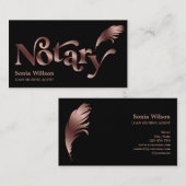 De moderne Notarische Ondertekenende Agent Profess Visitekaartje (Voorkant / Achterkant)