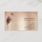 De moderne Noterende Professionele Agent van de On Visitekaartje (Achterkant)