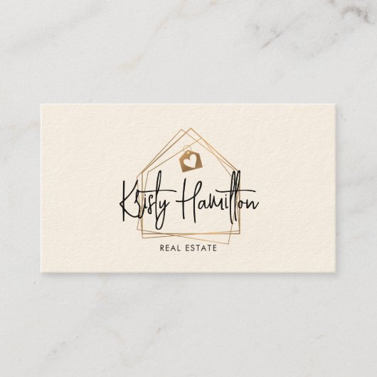 de moderne onroerendgoedprofessional voegt foto-QR Visitekaartje (Voorkant)