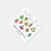 De moderne Ornamenten kerstvakantie Servet (Hoek)