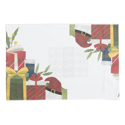 De moderne Ornamenten van Kerstmis Kussensloop (Voorkant-Rechts)