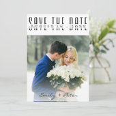 De moderne Ouderlijke Foto van de Dooptijd van de Save The Date (Staand voorkant)