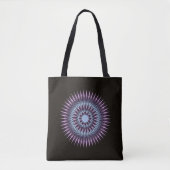 De moderne paarse lila roze kunstster tote bag (Voorkant)