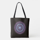 De moderne paarse lila roze kunstster tote bag (Achterkant)