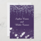 De moderne Paarse& Witte Hangende Lichten bewaren  Kaart (Achterkant)