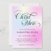 De moderne pastelbruid is op wolk negen Vrijgezell Kaart (Voorkant)