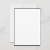 De moderne persoonlijke foto bewaart de datum RSVP kaartje (Achterkant)