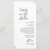 De moderne Plaatsende Binnenpartij Dank u Kaart (Voorkant / Achterkant)