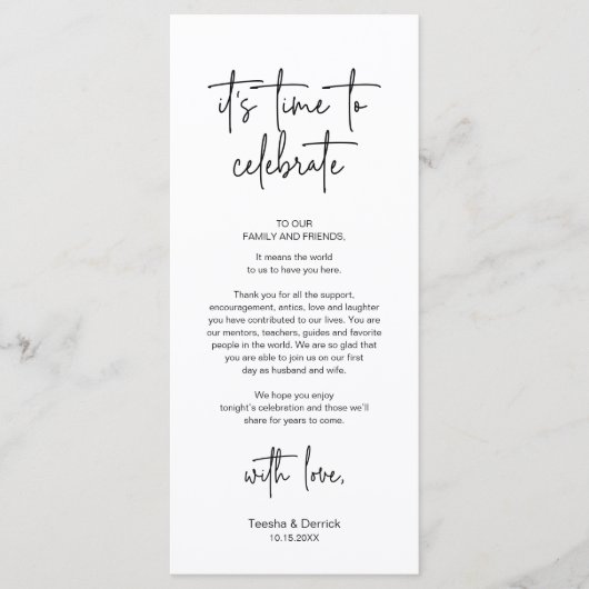 De moderne Plaatsende Binnenpartij Dank u Kaart (Voorkant)