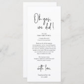 De moderne Plaatsende Binnenpartij Dank u Kaart (Voorkant / Achterkant)