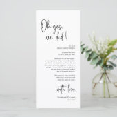 De moderne Plaatsende Binnenpartij Dank u Kaart (Staand voorkant)