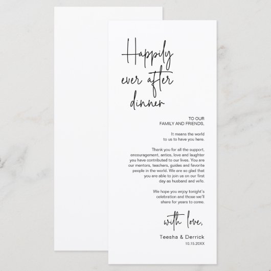 De moderne Plaatsende Binnenpartij Dank u Kaart (Voorkant / Achterkant)