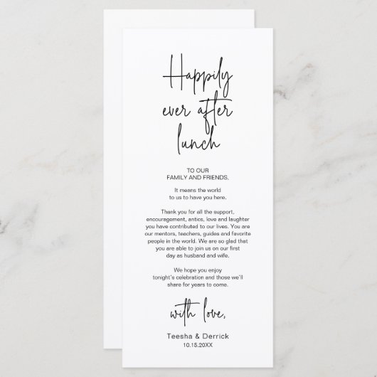 De moderne Plaatsende Binnenpartij Dank u Kaart (Voorkant / Achterkant)