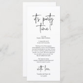 De moderne Plaatsende Binnenpartij Dank u Kaart (Voorkant / Achterkant)