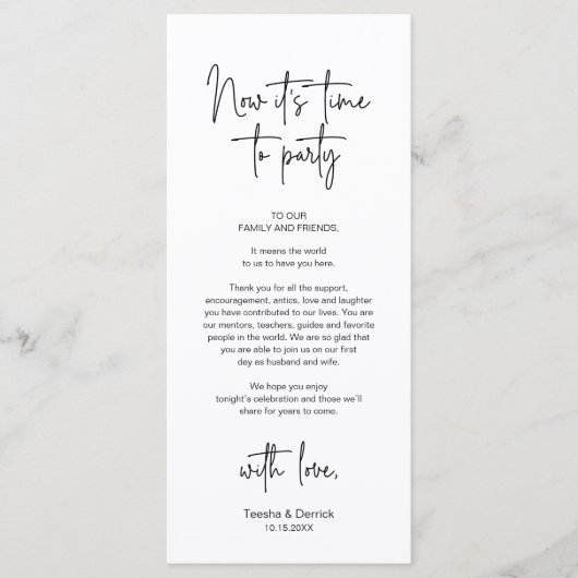 De moderne Plaatsende Binnenpartij Dank u Kaart (Voorkant)