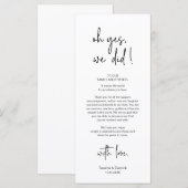 De moderne Plaatsende Binnenpartij Dank u Kaart (Voorkant / Achterkant)