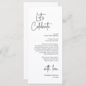 De moderne Plaatsende Binnenpartij Dank u Kaart (Voorkant / Achterkant)