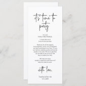 De moderne Plaatsende Binnenpartij Dank u Kaart (Voorkant / Achterkant)