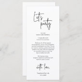 De moderne Plaatsende Binnenpartij Dank u Kaart (Voorkant / Achterkant)