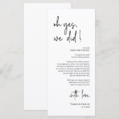 De moderne Plaatsende Binnenpartij Dank u Kaart (Voorkant / Achterkant)