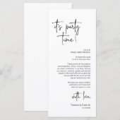 De moderne Plaatsende Binnenpartij Dank u Kaart (Voorkant / Achterkant)