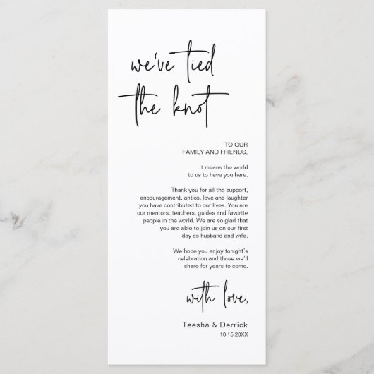 De moderne Plaatsende Binnenpartij Dank u Kaart (Voorkant)