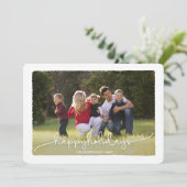 De moderne prettige feestdagen (plural:) Kaart van (Staand voorkant)