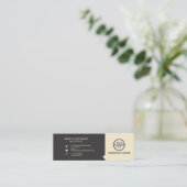 De moderne Professionele 2 kleuren voegen uw logo  Mini Visitekaartje (Staand voorkant)