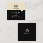 De moderne Professionele 2 kleuren voegen uw logo  Vierkante Visitekaartje (Voorkant / Achterkant)