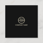 De moderne Professionele 2 kleuren voegen uw logo  Vierkante Visitekaartje (Achterkant)