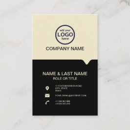 De moderne Professionele 2 kleuren voegen uw logo  Visitekaartje