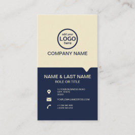 De moderne Professionele 2 kleuren voegen uw logo  Visitekaartje