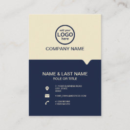 De moderne Professionele 2 kleuren voegen uw logo  Visitekaartje