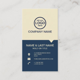 De moderne Professionele 2 kleuren voegen uw logo  Visitekaartje