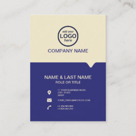 De moderne Professionele 2 kleuren voegen uw logo  Visitekaartje