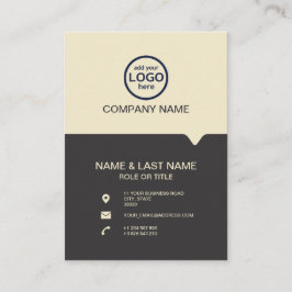 De moderne Professionele 2 kleuren voegen uw logo  Visitekaartje